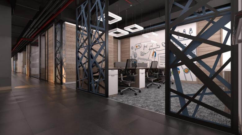 interior design 2368 Cyberpark Software Office Offices