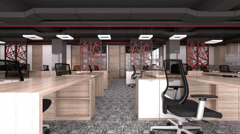 interior design 2390 Cyberpark Software Office Offices