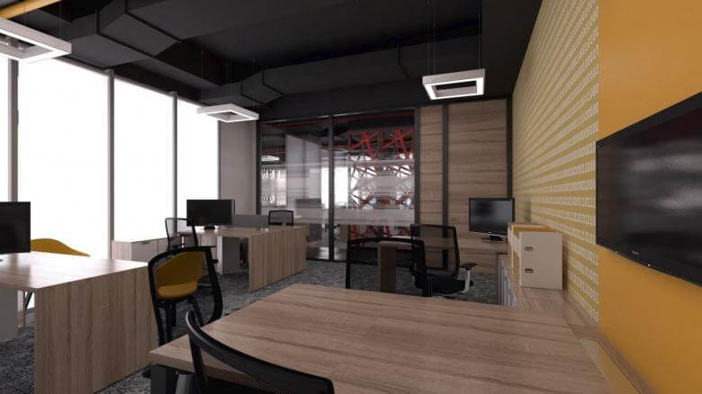 interior design 2397 Cyberpark Software Office Offices