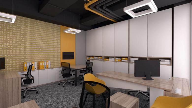 interior design 2400 Cyberpark Software Office Offices