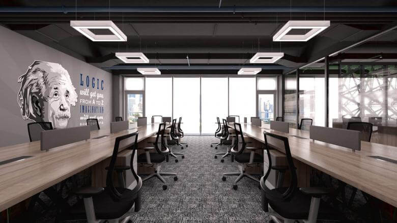 interior design 2411 Cyberpark Software Office Offices