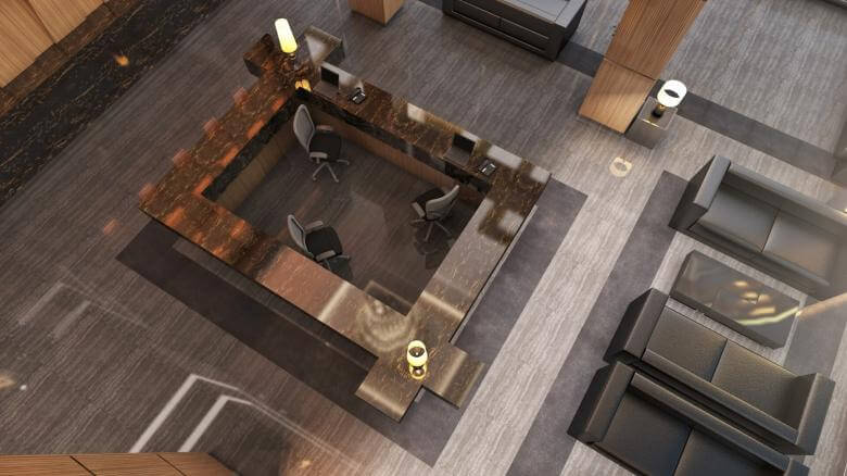 office design 2713 Yelken Business Tower Entrance Offices