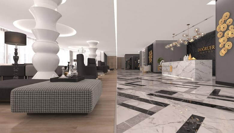  Lobby design 3582 Dogruer hotel Hotels