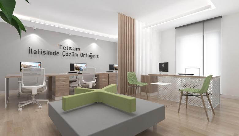 office design 3784 Telsam Telekom Offices