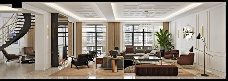 flat decoration 4483 Incek Prestij Dublex Apartment Residential