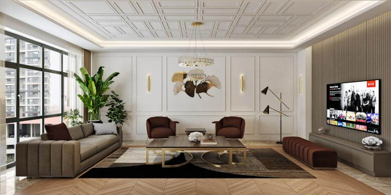 flat decoration 4484 Incek Prestij Dublex Apartment Residential