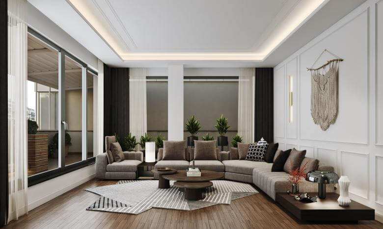 flat decoration 4493 Incek Prestij Dublex Apartment Residential