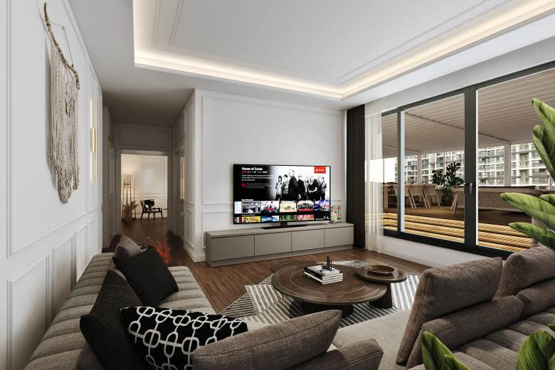 flat decoration 4494 Incek Prestij Dublex Apartment Residential