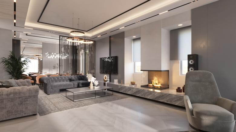  home decoration 5256 Almila House Design Residential