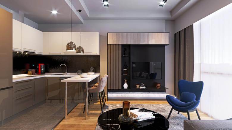  home inspiration 5094 Elmar Towers 1+1 Tasarımı Residential