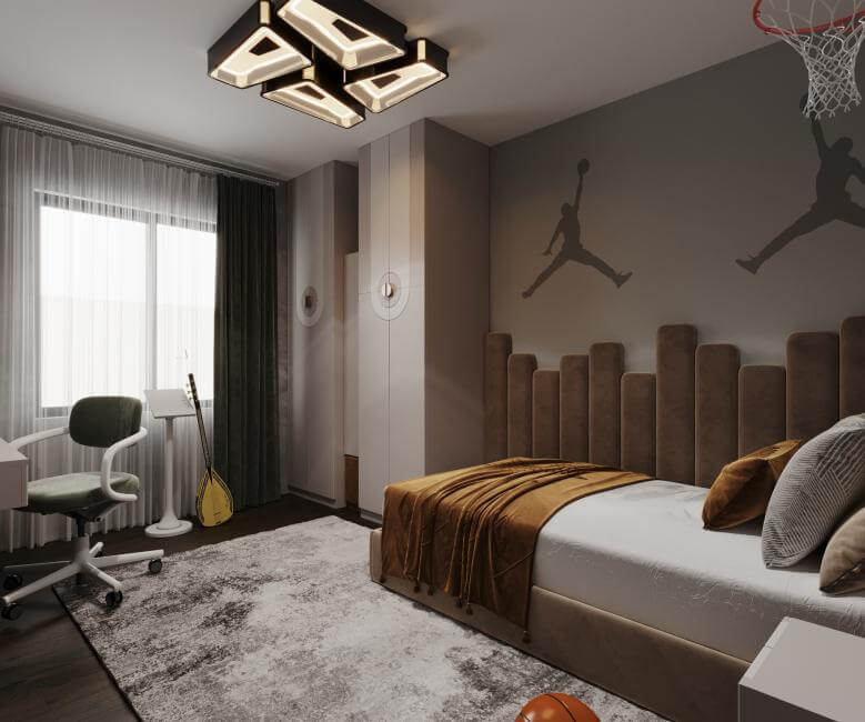  house project 5234 Büyük Apartman Dairesi Tasarımı Residential