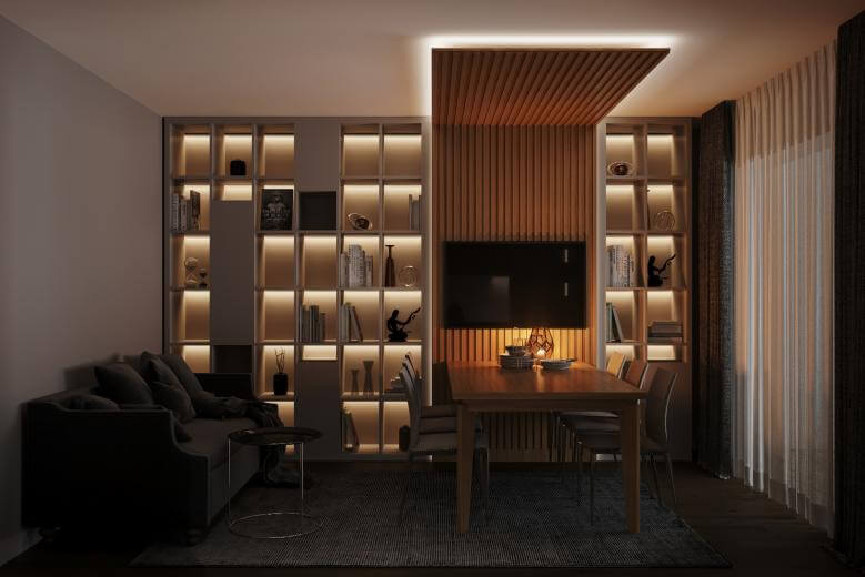  house project 5249 Büyük Apartman Dairesi Tasarımı Residential