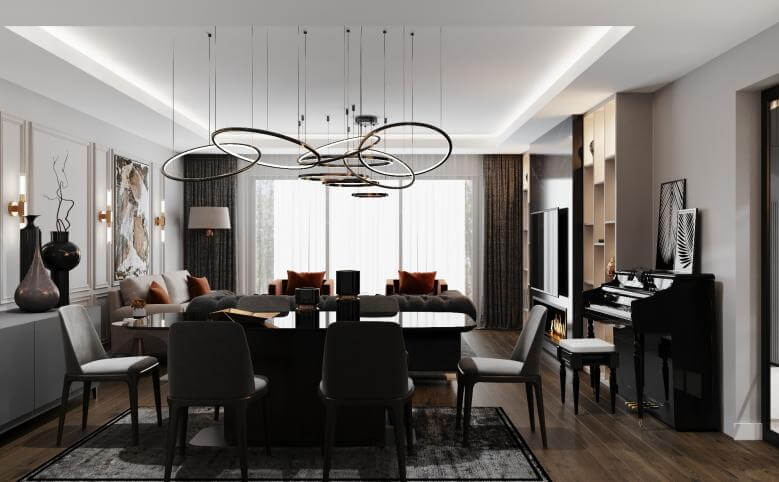  house project 5250 Büyük Apartman Dairesi Tasarımı Residential