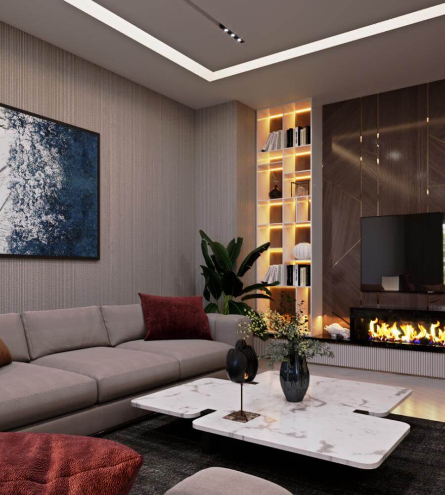 Luxury house interior decoration  Sinpaş Marina Evleri  Residential