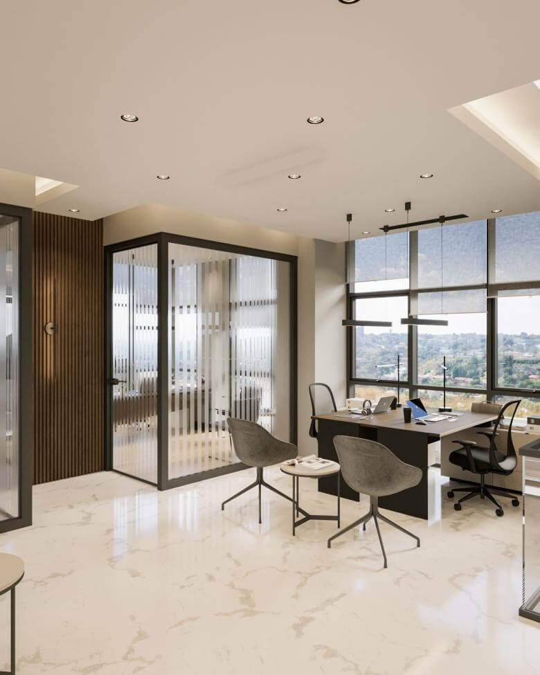 interior design 6396 Sera Beton Office Building Offices